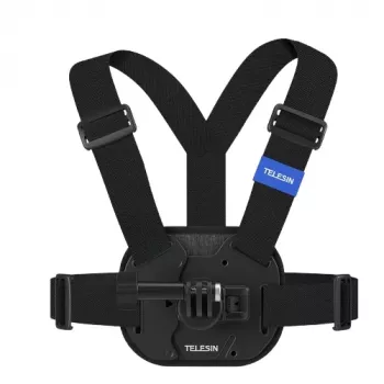 TELESIN rintavaljaspidike Insta360 GoPro SJCAM DJI Xiaomi -toimintakameroille - musta