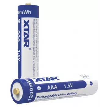 XTAR AAA 1,5 V 750 mAh ladattava Li-Ion-akku (4 kpl:n pakkaus) suojauksella