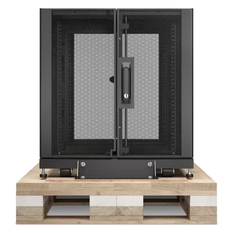 APC NetShelter SX 12U -palvelinkotelorunko 600mm x 900mm sivuseinillä musta Shock-pakkaus