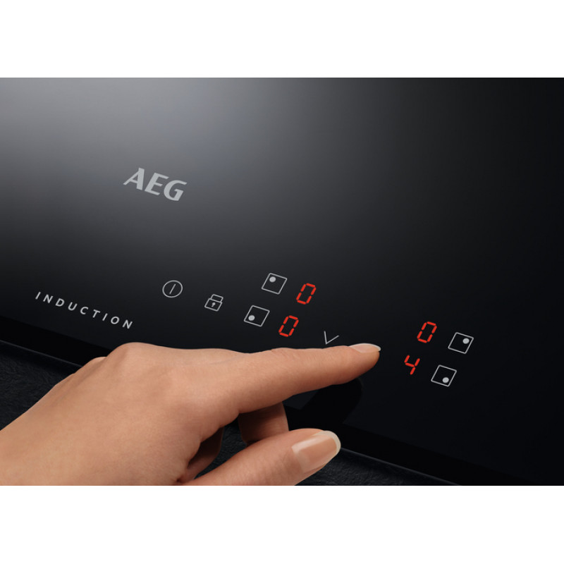AEG IB6420ACB induktiokeittotaso, 4 aluetta, kosketusliukusäädin, 7000 W, musta