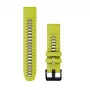 Garmin QuickFit 22 mm silikoninen kellon ranneke, Lime/Graphite (010-13280-03)