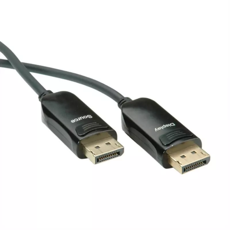 ROLINE DisplayPort 1.4 aktiivinen optinen kaapeli (AOC), uros/uros, 50 m, musta (14.01.3492)