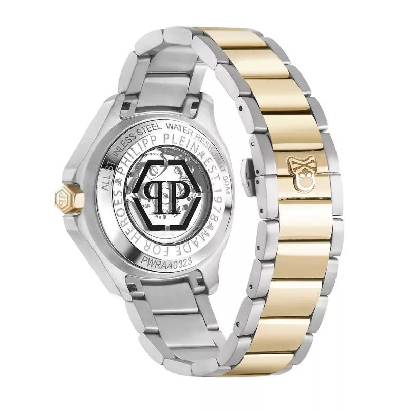 Philipp Plein The $keleton miesten automaattikello PWRAA0323 42 mm musta silikoni