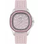 Philipp Plein naisten kello PWTAA0123 38 mm kvartsikello mustalla silikonirannekkeella