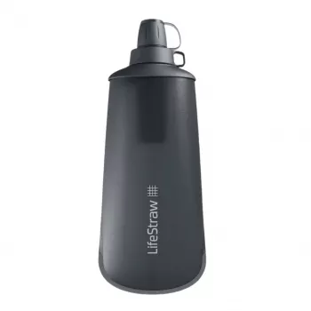 LifeStraw Peak Squeeze -suodatinpullo, 1 L, Dark Grey