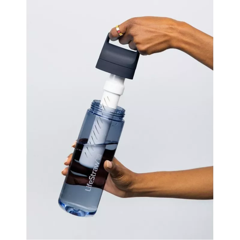 LifeStraw Go 2.0 vesisuodatinpullo 22 oz (650 ml) - kirsikankukkaroosa