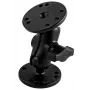 RAM MOUNTS B-kokoinen lyhyt asennusvarsi + 2x B-kokoinen 1.0 pallo pyöreä 2.5 alusta