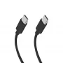 SBS TECABLETISSUETCCK USB-C–USB-C punottu kaapeli 1,5 m 60 W PD pikalataus ja tietojen synkronointi – musta