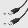 SBS TECABLETISSUETCCK USB-C–USB-C punottu kaapeli 1,5 m 60 W PD pikalataus ja tietojen synkronointi – musta