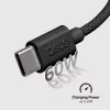 SBS TECABLETISSUETCCK USB-C–USB-C punottu kaapeli 1,5 m 60 W PD pikalataus ja tietojen synkronointi – musta