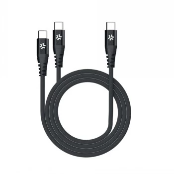 CELLY USB-C 2 USB-C kaapeli 100W Power Delivery