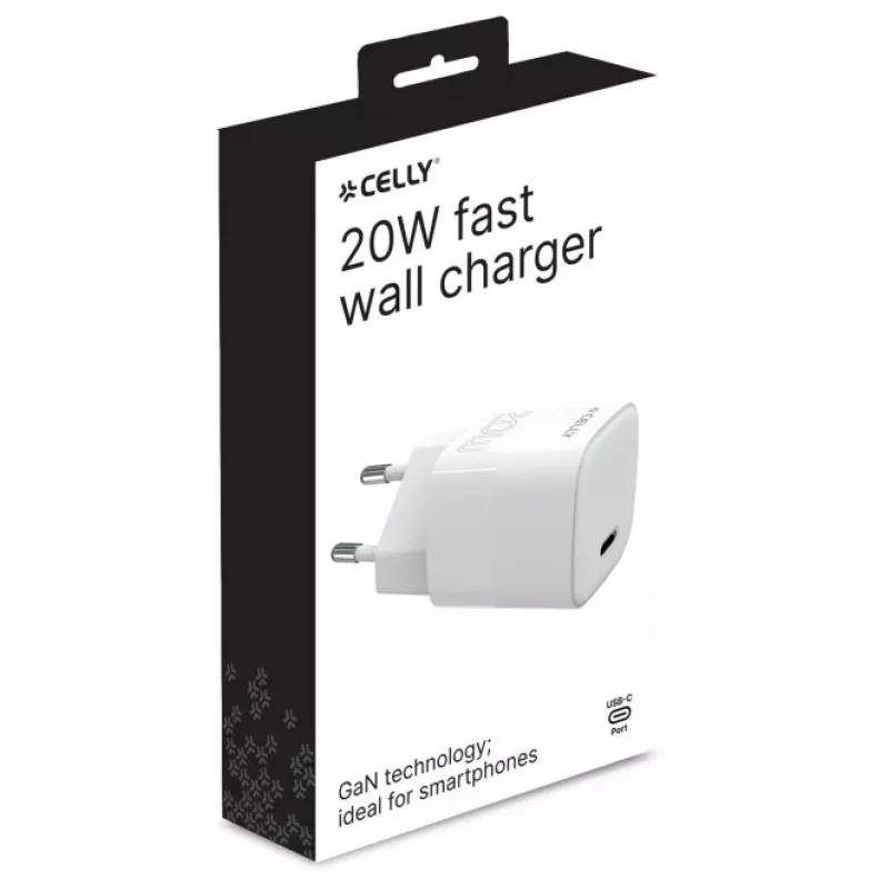 CELLY TC1USBC20WEVOWH USB-C-virtalähde 20W valkoinen