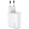 CELLY UP TC 1 USB 2 USB-C 65W WH GaN seinälaturi valkoinen