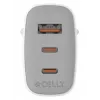 CELLY UP TC 1 USB 2 USB-C 65W WH GaN seinälaturi valkoinen