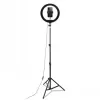 CELLY Ring Professional jalusta valolla - 160 cm, 10 tuuman LED-rengasvalo, USB-käyttöinen, musta