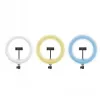 CELLY Ring Professional jalusta valolla - 160 cm, 10 tuuman LED-rengasvalo, USB-käyttöinen, musta