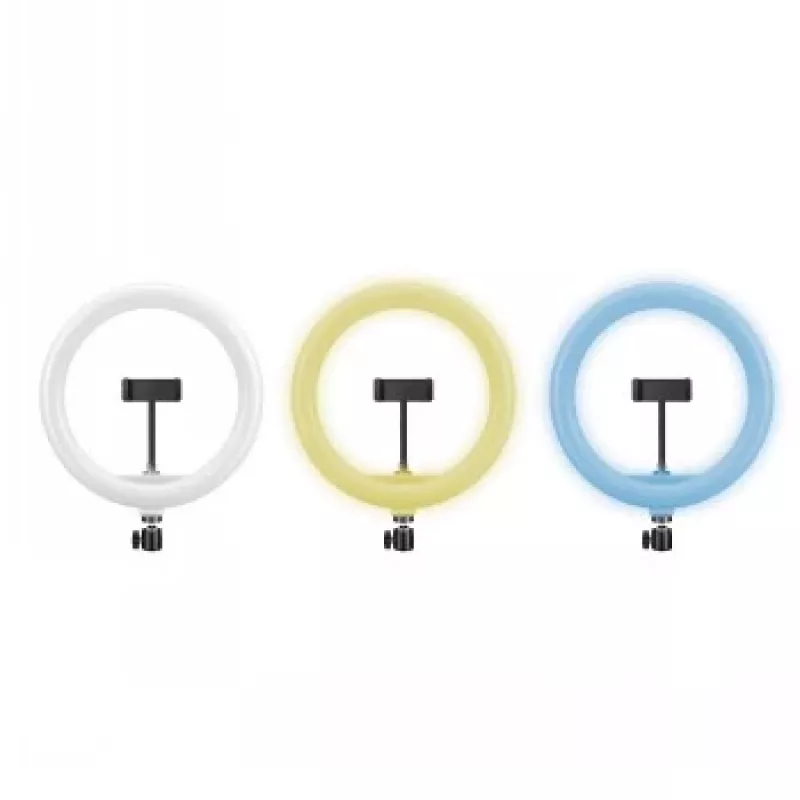 CELLY Ring Professional jalusta valolla - 160 cm, 10 tuuman LED-rengasvalo, USB-käyttöinen, musta