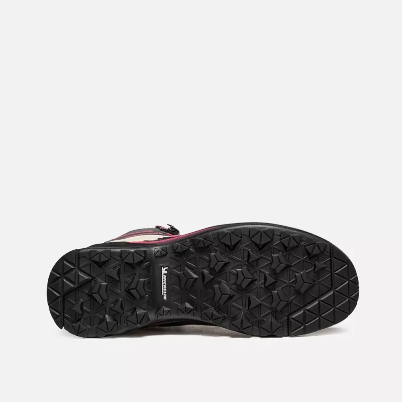 Garmont Akron Mid GTX naisten vaellussaappaat - harmaa/vadelmanpunainen (EU 38)
