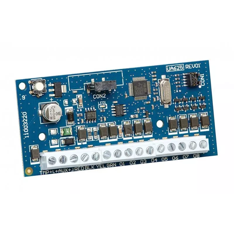 DSC HSM2208 NEO 8 lähdön moduulilaajennus, pienivirtaiset lähdöt