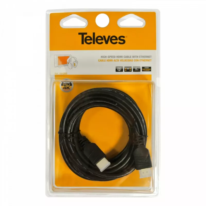 Televes HDMI 2.0 -kaapeli 1,5m 4K musta