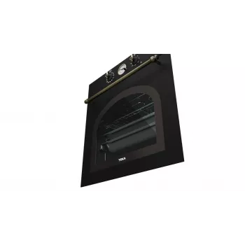 TEKA uuni STD HRB 6300 AT kalusteisiin asennettava monitoimiuuni 70L A+ ruostumaton teräs musta lasi