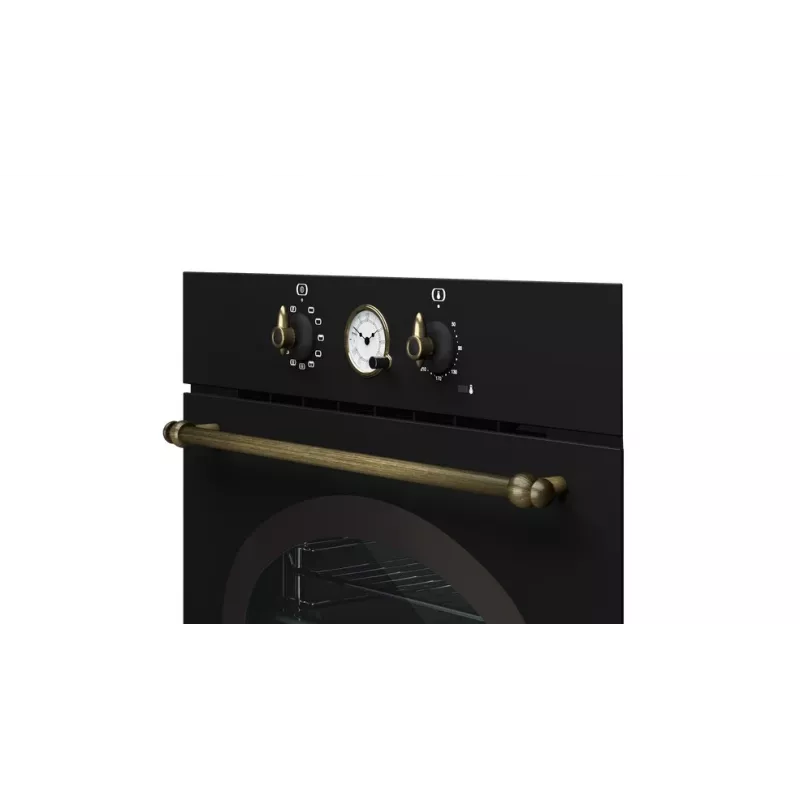 TEKA uuni STD HRB 6300 AT kalusteisiin asennettava monitoimiuuni 70L A+ ruostumaton teräs musta lasi