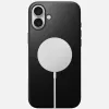Nomad Modern Leather -kotelo iPhone 16 Plus - musta