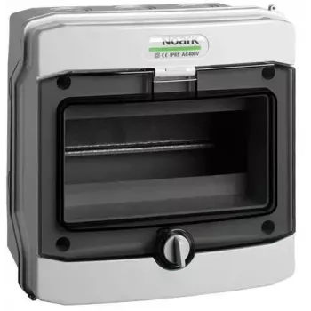 NOARK PHS 8T pinta-asennettava jakokeskus IP65 8 moduulia 1 rivi harmaa