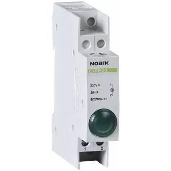 NOARK Ex9PD1g vihreä LED-merkkivalo 230V AC/DC 22mm asennus IP65
