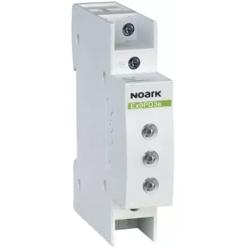 NOARK Ex9PD3e merkkivalo, 230/400V AC/DC, 3 x punainen LED, DIN-kisko