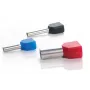 TRYTYT eristetty kaksoisjohdinpäätehylsy 2x2,5 mm² sininen DUID-2x2,5-10NB (100 kpl)