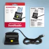AXAGON CRE-SM4NC USB-C älykortinlukija jalustalla - musta