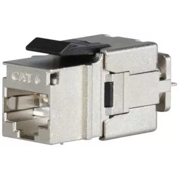 SOLARIX Cat.6 STP FTP RJ45 Keystone -moduuli työkaluton hopea
