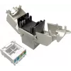 Solarix Cat.6A STP RJ45 Keystone -liitin työkaluton SXKJ-10G-STP-RAL-SA