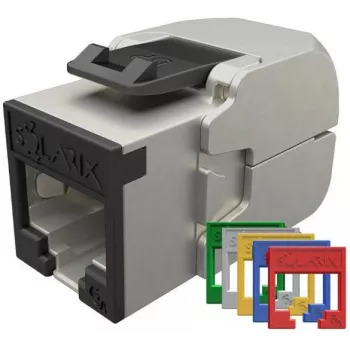 Solarix Cat.6A STP RJ45 Keystone -liitin työkaluton SXKJ-10G-STP-RAL-SA