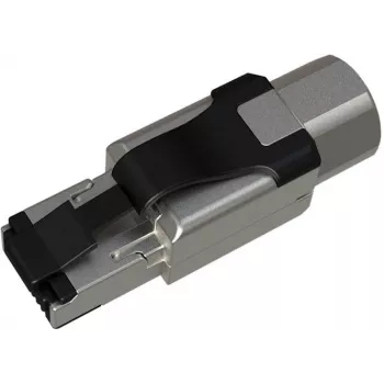 SOLARIX Industrial RJ45 Cat.6A STP työkaluton liitin, 1 kpl, musta/hopea