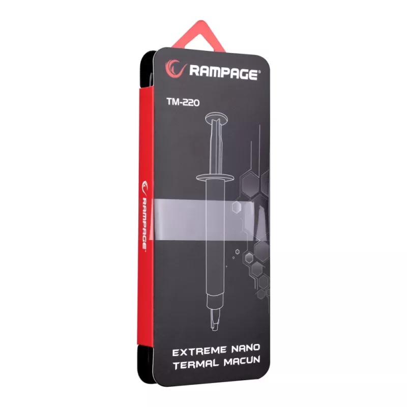 Rampage TM-220 lämpötahna 2g CPU:lle 11W/m.K, lasta + IPA