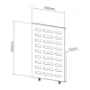 NewStar mediasoittimen teline NS-WMB200/WMB300 Menu Board -sarjaan - musta
