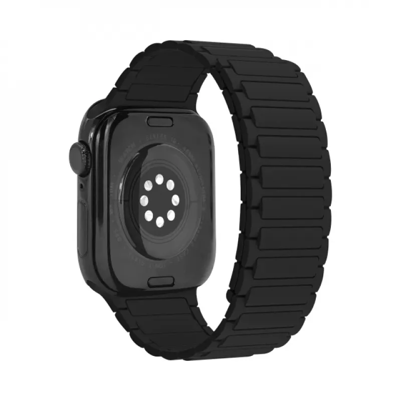 Mobilize silikoninen kelloranneke - magneettinen - Apple 38/40/41mm - musta