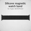 Mobilize silikoninen kelloranneke - magneettinen - Apple 38/40/41mm - musta