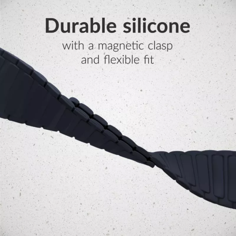 Mobilize silikoninen kelloranneke - magneettinen - Apple 42/44/45/49mm - sininen