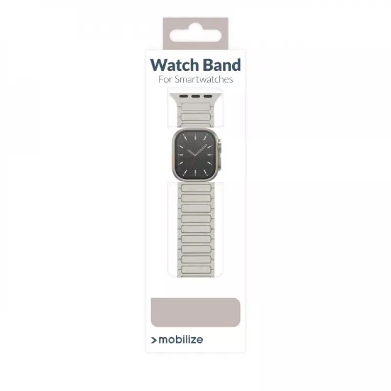 Mobilize silikoniranneke - magneettinen - Apple 38/40/41 mm - Starlight