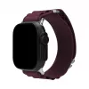Mobilize nyloninen kelloranneke - Alpine - titaaniliitin - Apple 38/40/41mm - Bordeaux