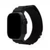 Mobilize nyloninen kelloranneke - Alpine - musta liitin - Apple 38/40/41mm - musta