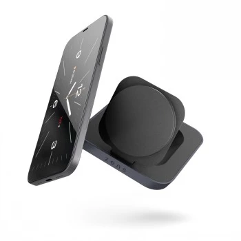 ZENS Magnetic Nightstand Charger - 20W langaton latausteline iPhonelle ja AirPodsille (musta)