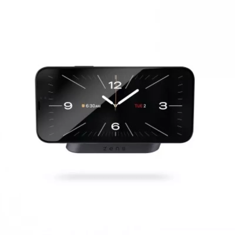 ZENS Magnetic Nightstand Charger - 20W langaton latausteline iPhonelle ja AirPodsille (musta)