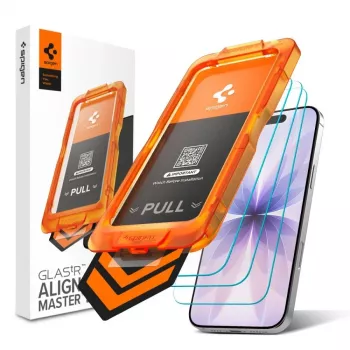 Spigen Glas.tR AlignMaster Slim 3 kpl:n pakkaus näytönsuojakalvo karkaistusta lasista Apple iPhone 17