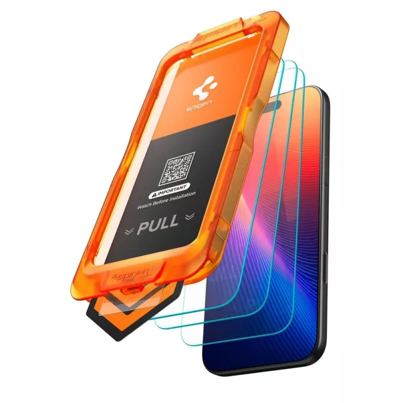 Spigen Glas.tR AlignMaster Slim 3 kpl:n pakkaus näytönsuojakalvo karkaistusta lasista Apple iPhone 17