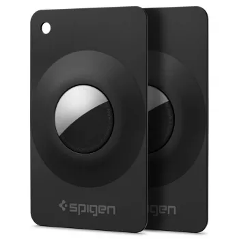 Spigen AirFit 2 2 kpl:n pakkaus Apple AirTag 1/2 musta