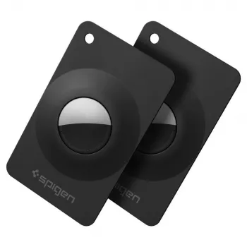 Spigen AirFit 2 2 kpl:n pakkaus Apple AirTag 1/2 musta